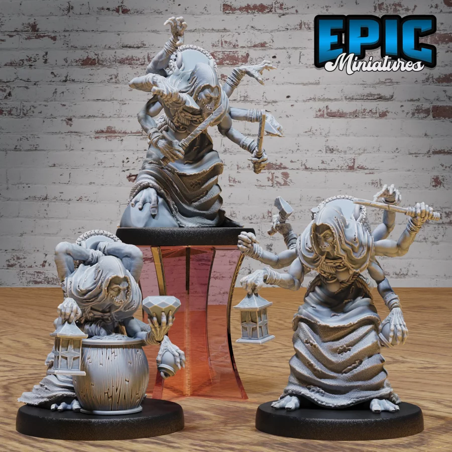 Corpse Collector Lamp / Corpse Collector Treasure / Corpse Collector Attacking Set