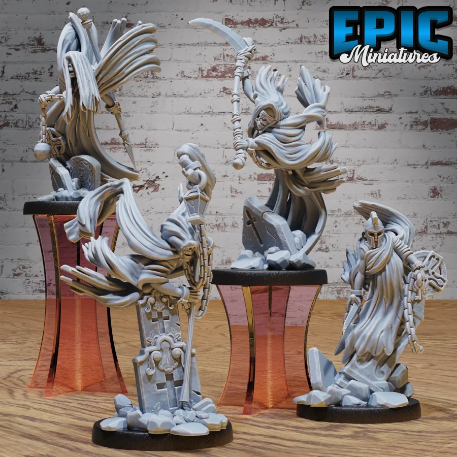 Graveyard Ghost Spear / Graveyard Ghost Scythe / Graveyard Ghost Lamp / Graveyard Ghost Keys Set