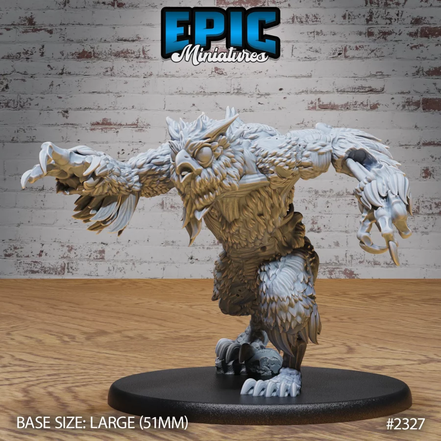 Zombie Owlbear Attacking (Large)