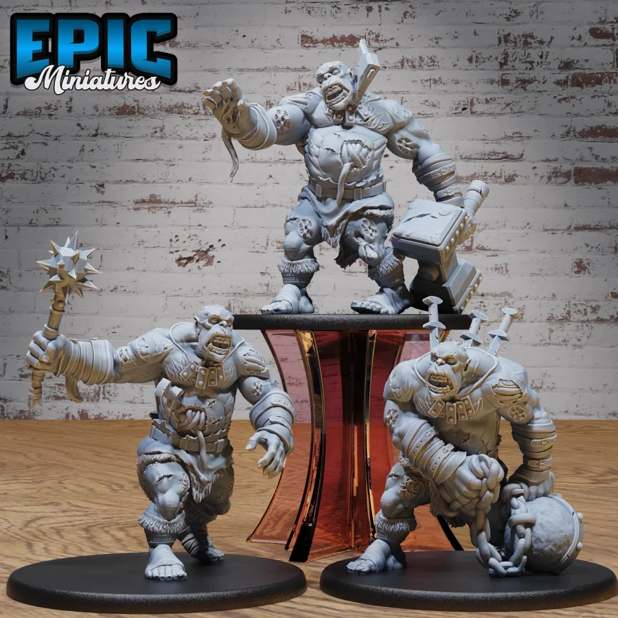 Ogre Zombie Mace / Ogre Zombie Hammer / Ogre Zombie Wrecking Ball Set