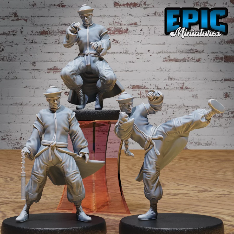 Zombie Kung Fu Monk Set