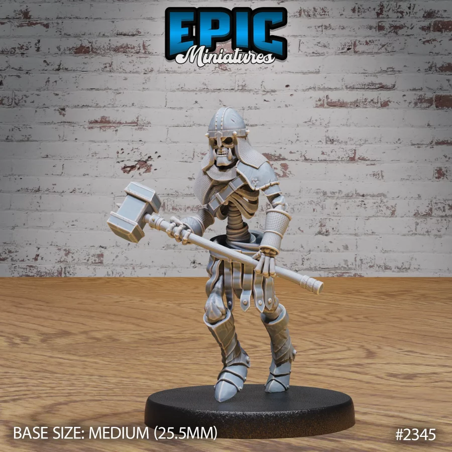 Skeleton Orc Warrior Hammer (Medium)