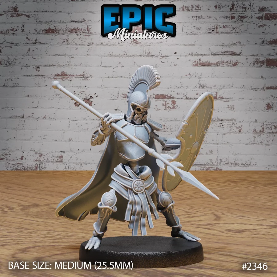 Skeleton Orc Warrior Spear & Shield (Medium)