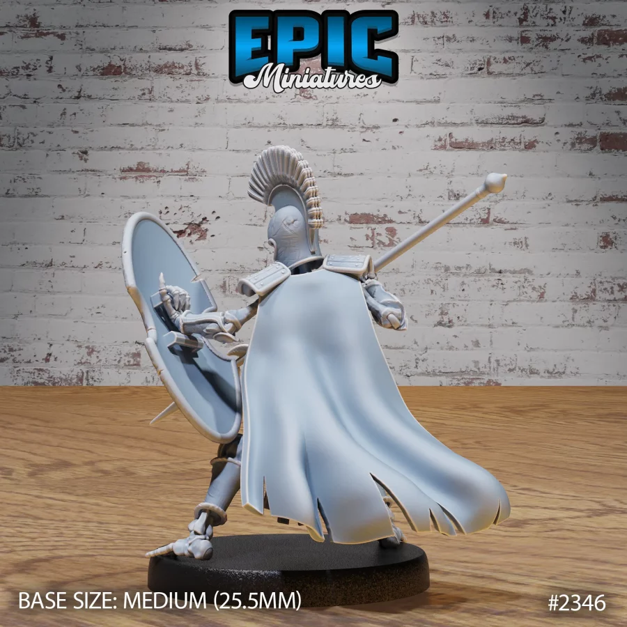 Skeleton Orc Warrior Spear & Shield (Medium) - Image 2