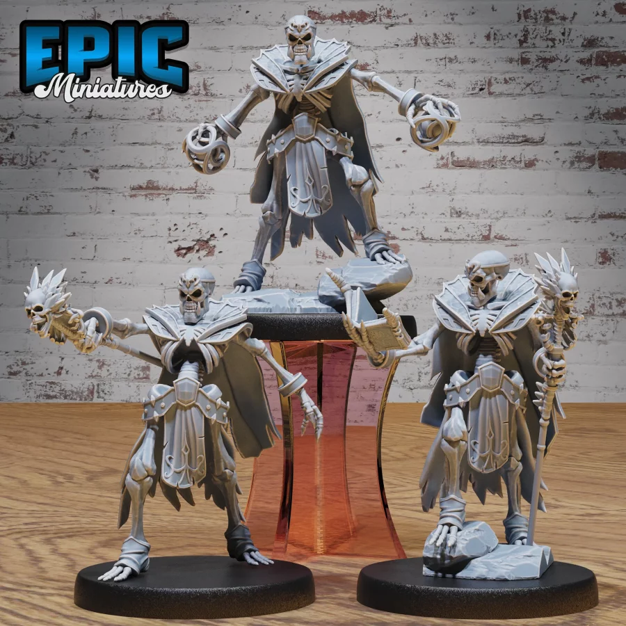 Skeleton Orc Warlock Magic / Skeleton Orc Warlock Staff / Skeleton Orc Warlock Book Set