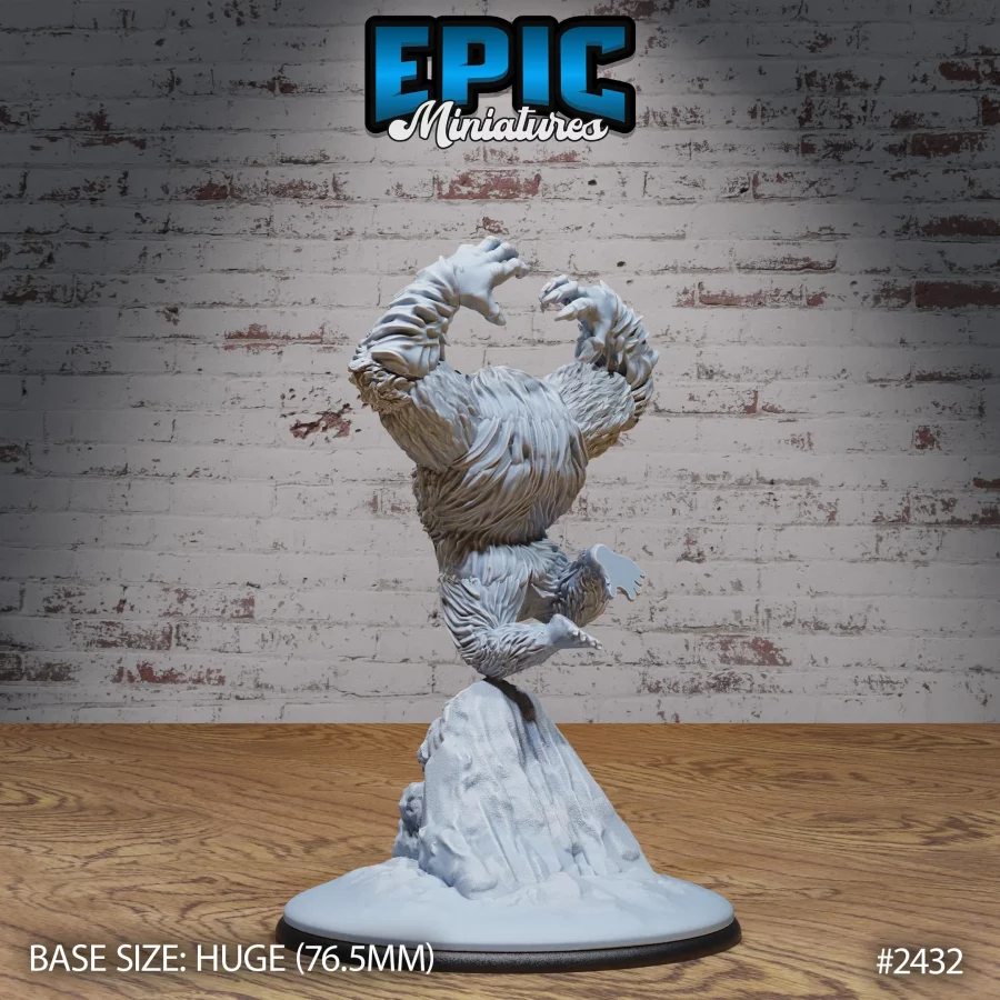 Yeti Abomination Attacking (Huge) - Image 2