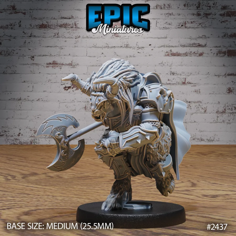 Wooly Minotaur Paladin Charge (Medium)