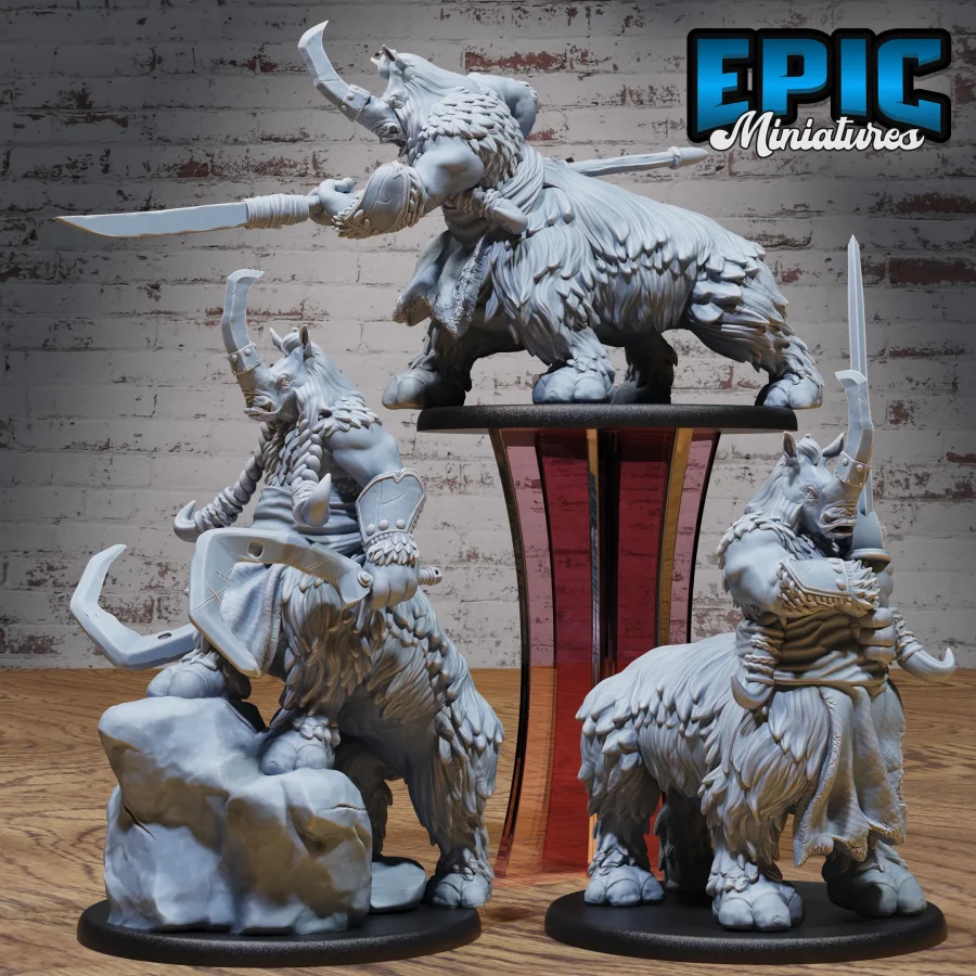 Rhino Centaur Sword / Rhino Centaur Scyth / Rhino Centaur Spear Set