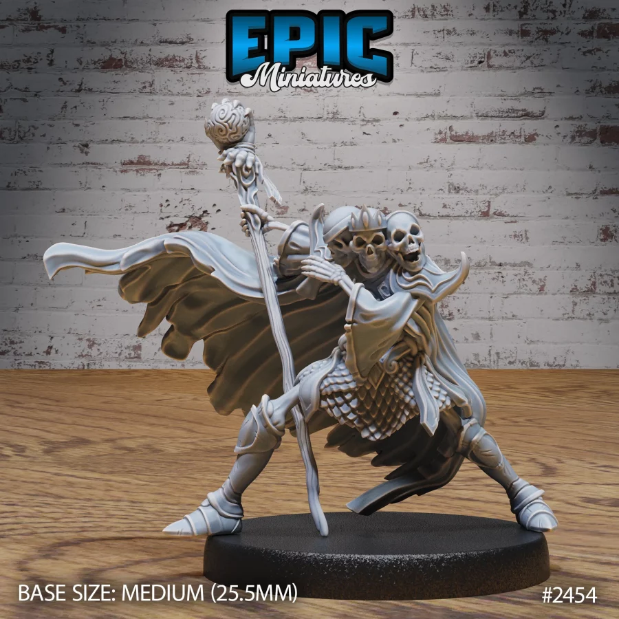 Skeleton Skull King Fighting (Medium)