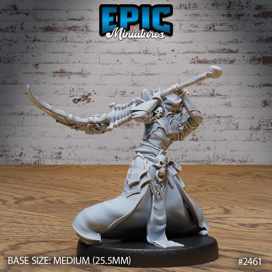 Necromancer Adventurer Attacking (Medium)