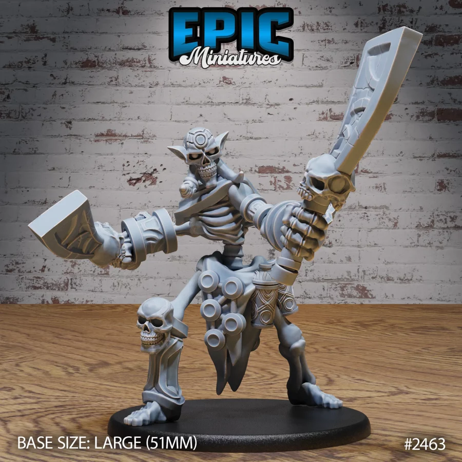 Troll Skeleton Attacking (Large)