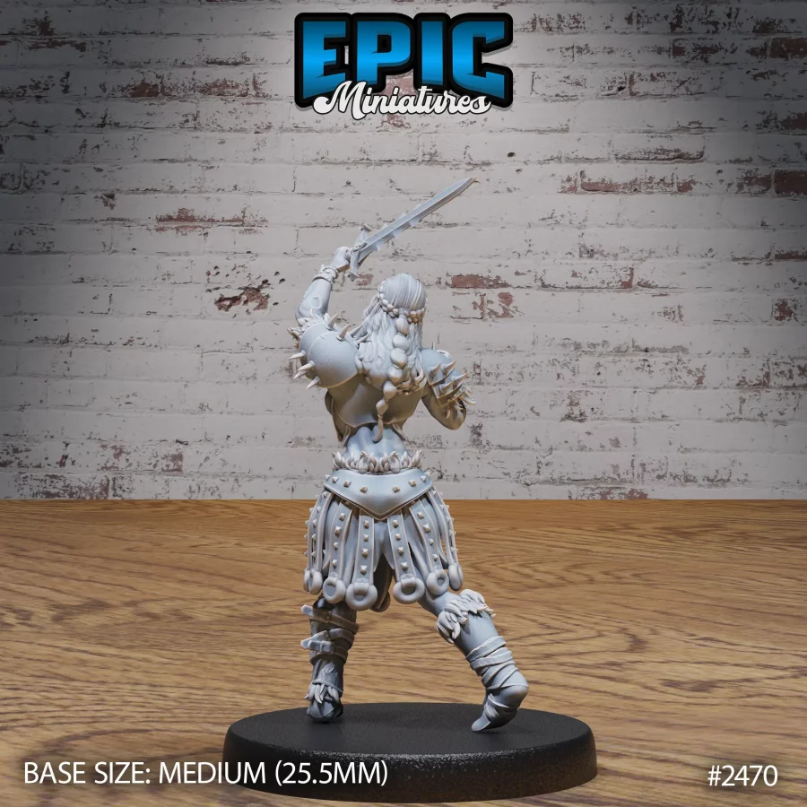 Zombie Knight Female Angry (Medium) - Image 2