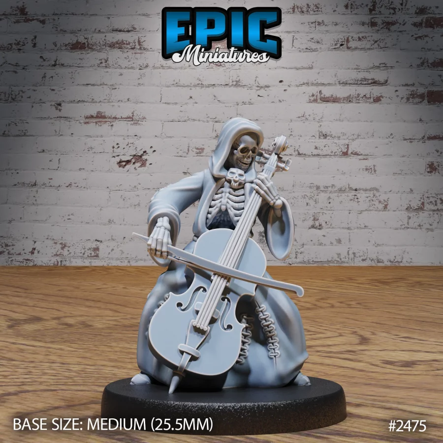 Skeleton Musician Cello (Medium)