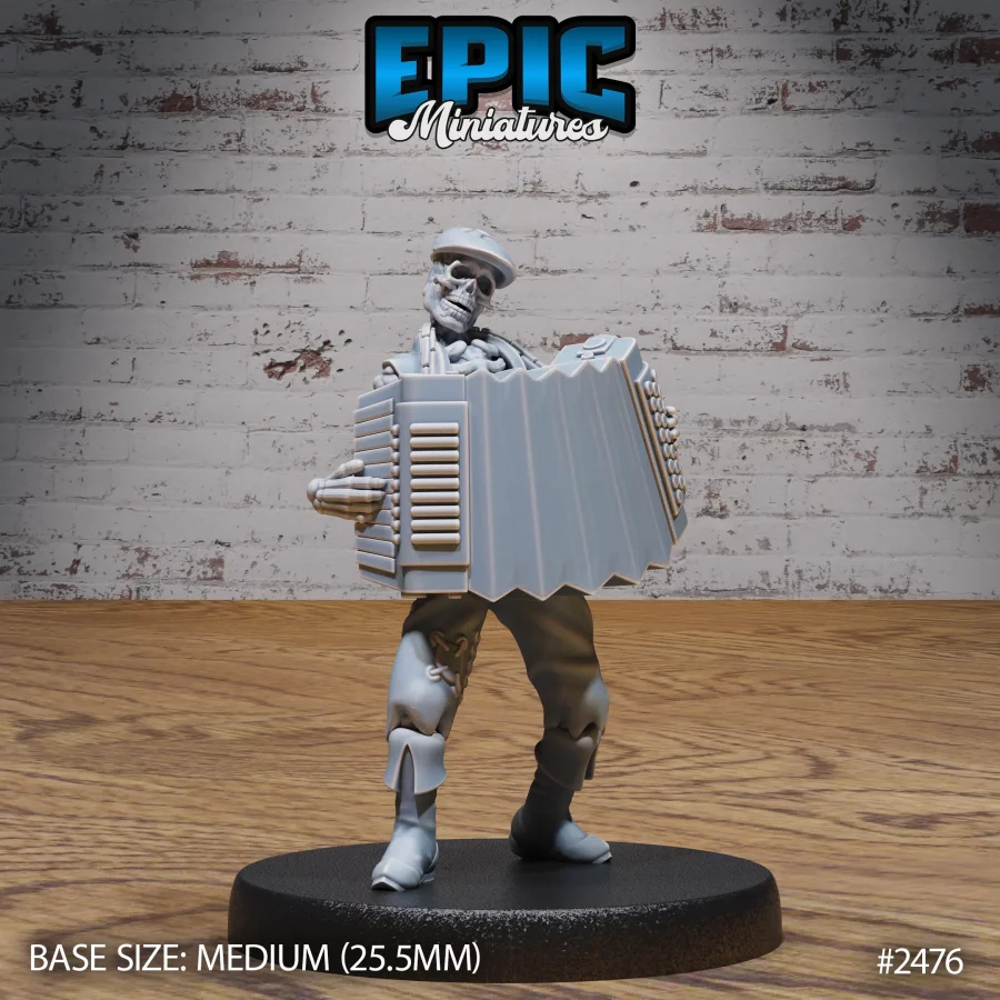 Skeleton Musician Accordion (Medium)