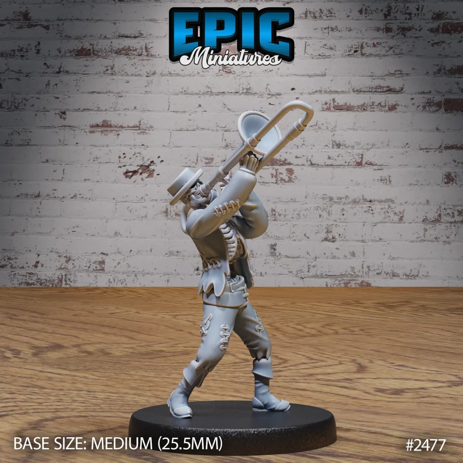 Skeleton Musician Trombone (Medium)