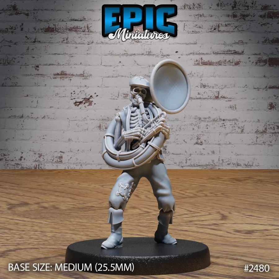 Skeleton Musician Sousaphone (Medium)