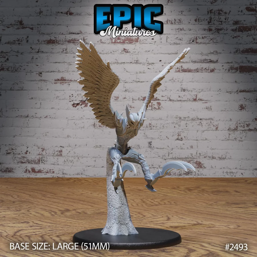Owl Harpy Attacking (Large)