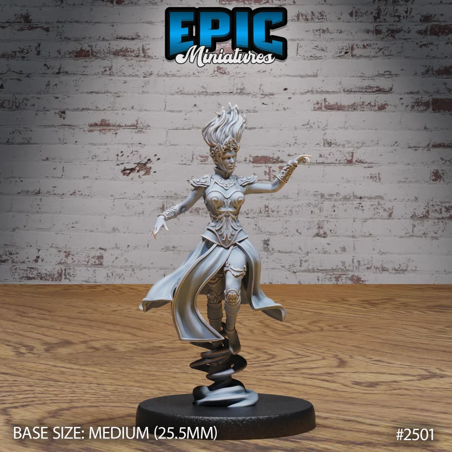 Wind Genasi Female Flying (Medium)