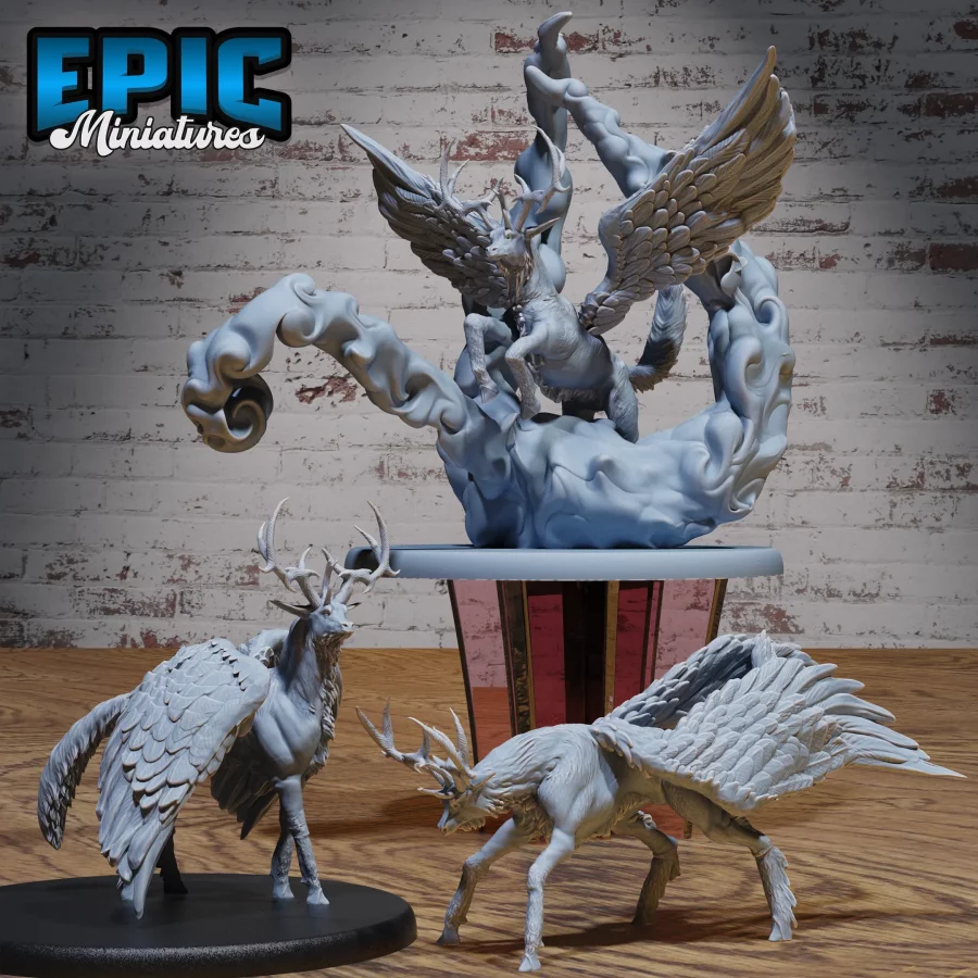 Winged Deer Set