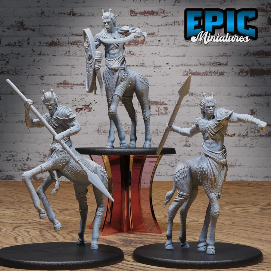 Giraffe Centaur Spear / Giraffe Centaur Angry / Giraffe Centaur Sword & Shield Set