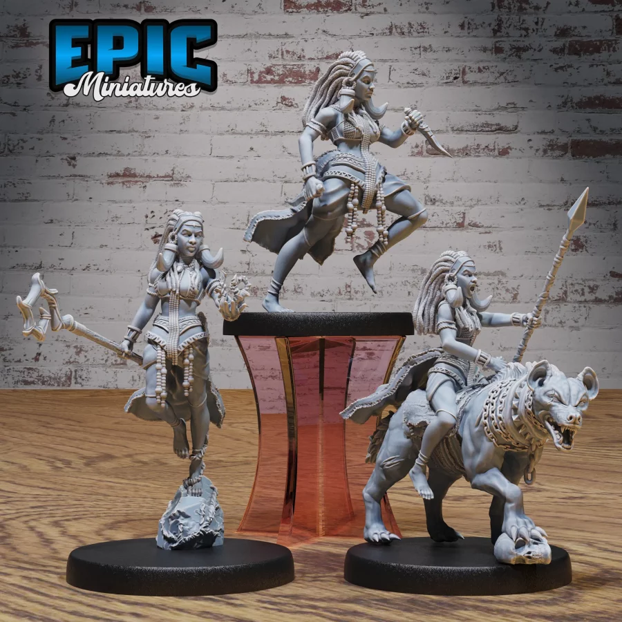 Tribe Princess Dagger / Tribe Princess Magic / Tribe Princess Rider & Hyena Mount Set