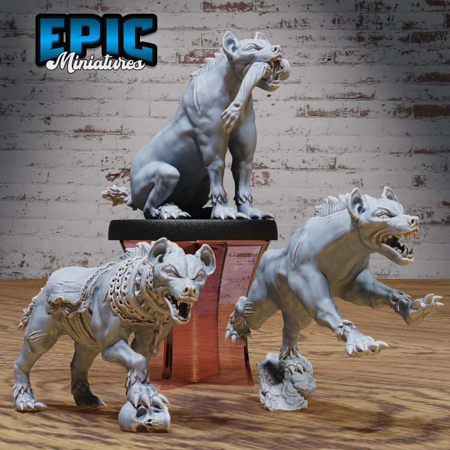 Hyena / Hyena Mount / Hyena Eating Set