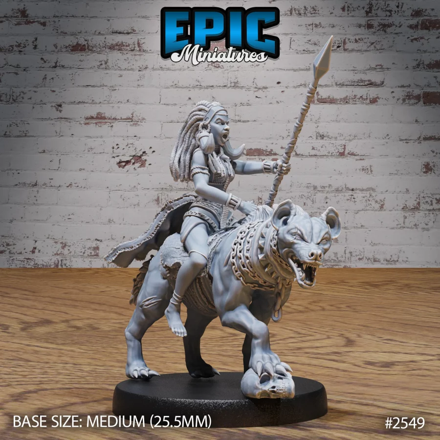 Tribe Princess Rider & Hyena Mount (Medium)