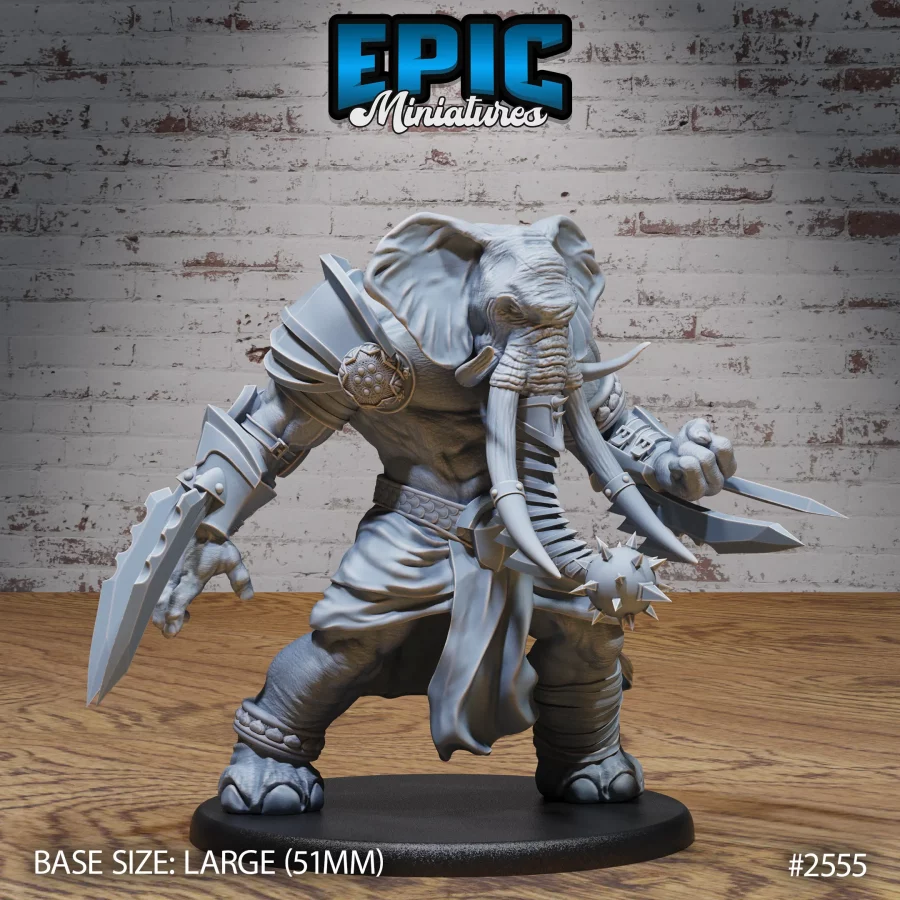 Elephant Folk Barbarian (Large)