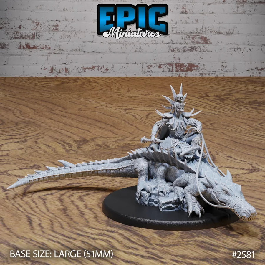 Vodoo Priest & Crocodile Mount (Large)