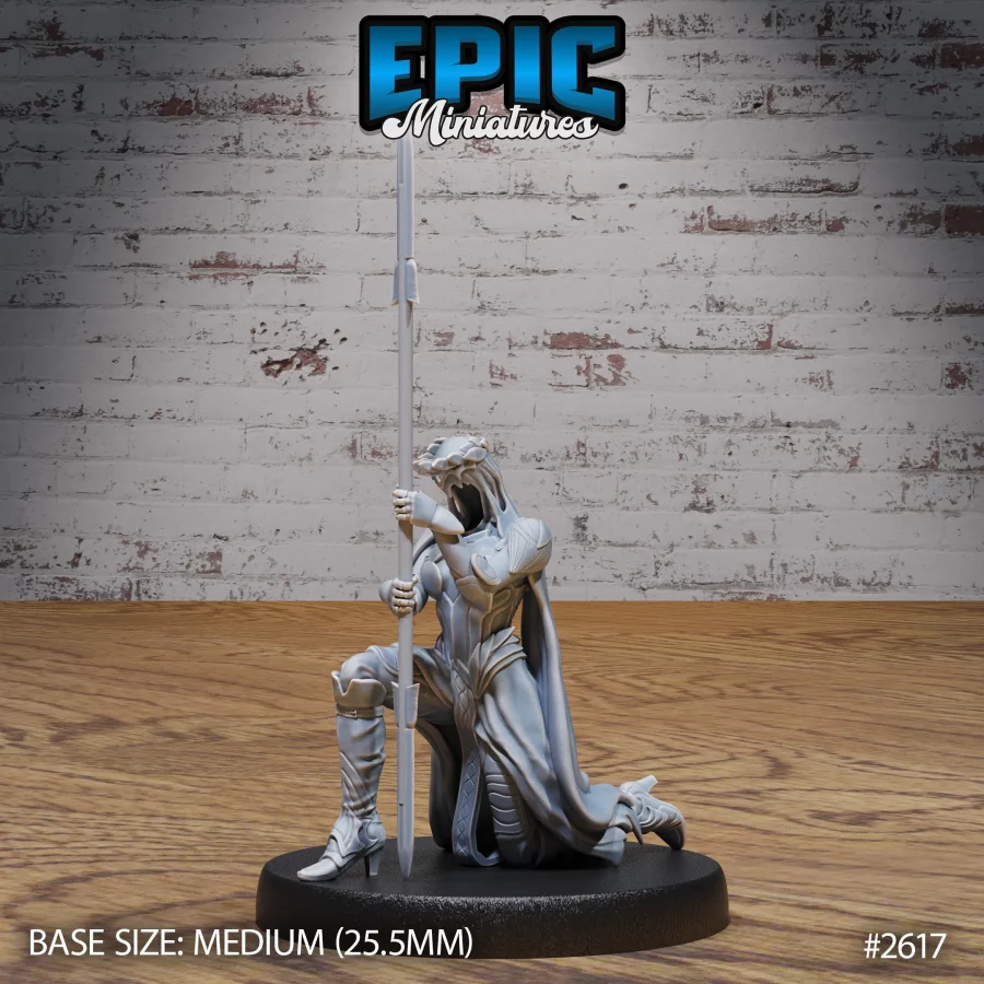 Wraith Female Kneeling - 2 Variations (Medium)