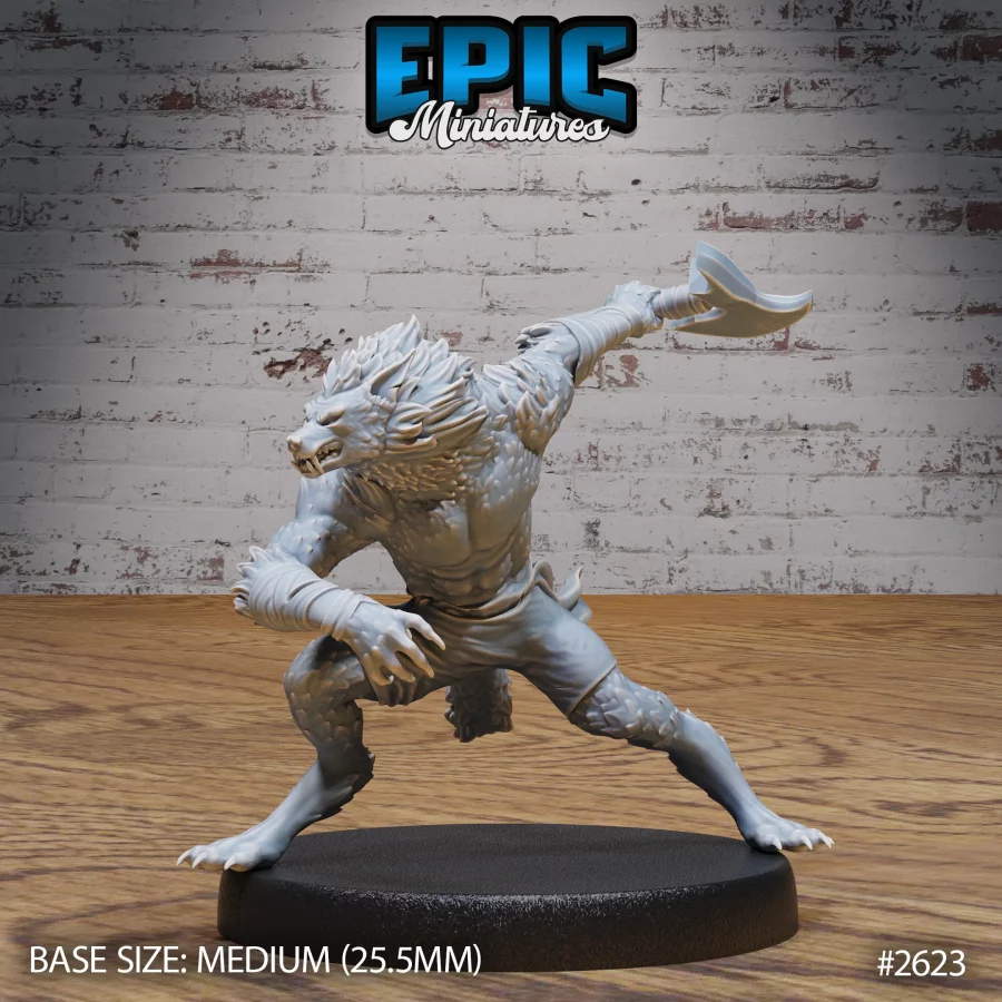 Werewolf Cursed Axe (Medium)