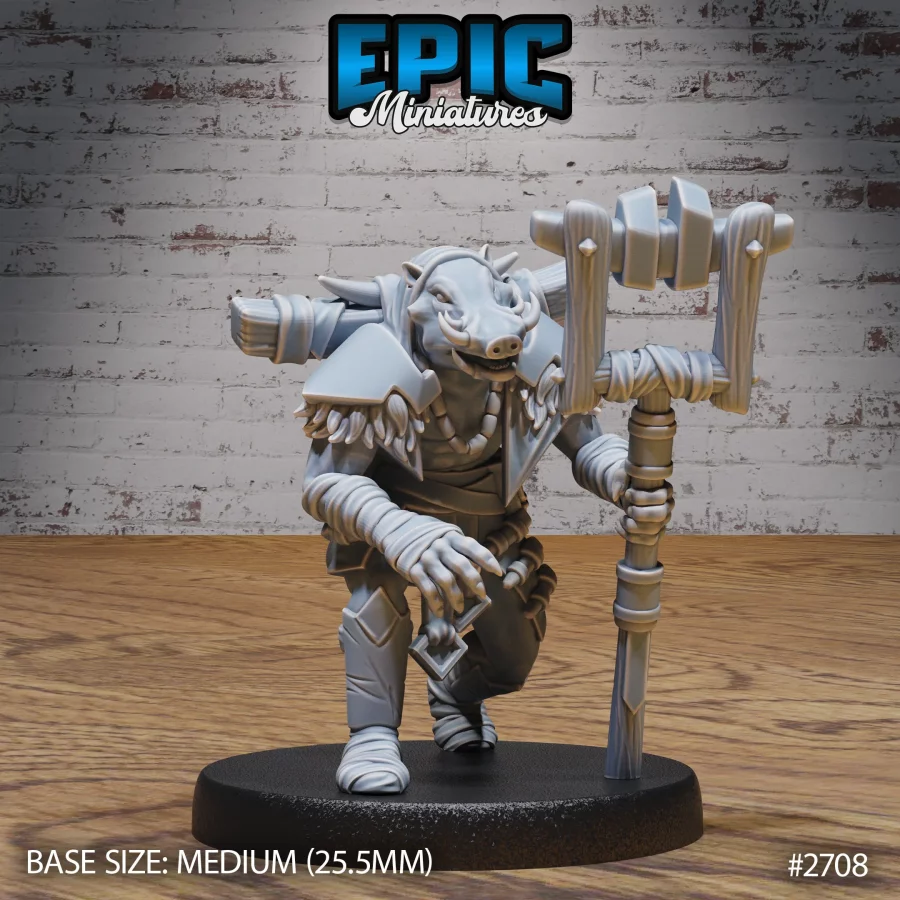 Warthog Folk Tribe Shaman (Medium)