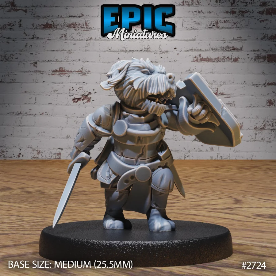 Dog Folk Tribe Knight (Medium)
