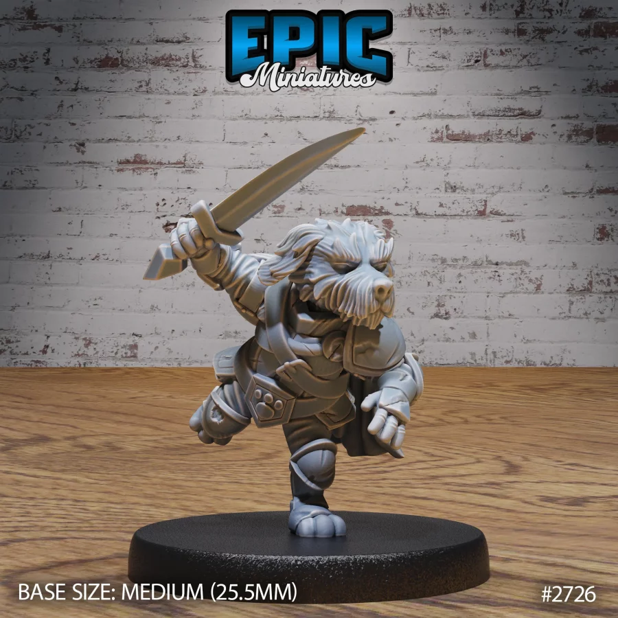 Dog Folk Tribe Warrior (Medium)