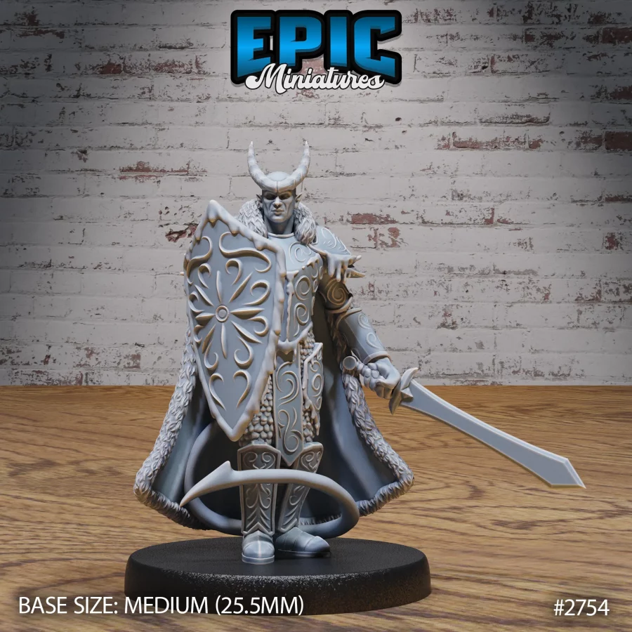 Frost Tiefling Paladin (Medium)