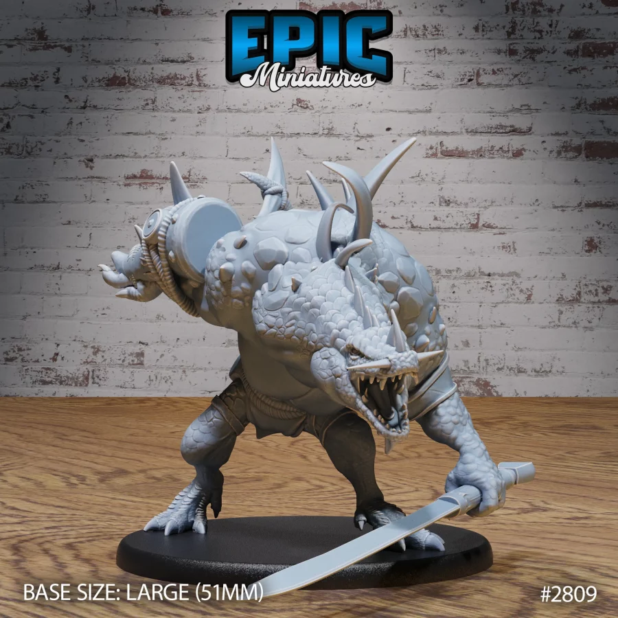 Crocodile Hunchback Roaring (Large)