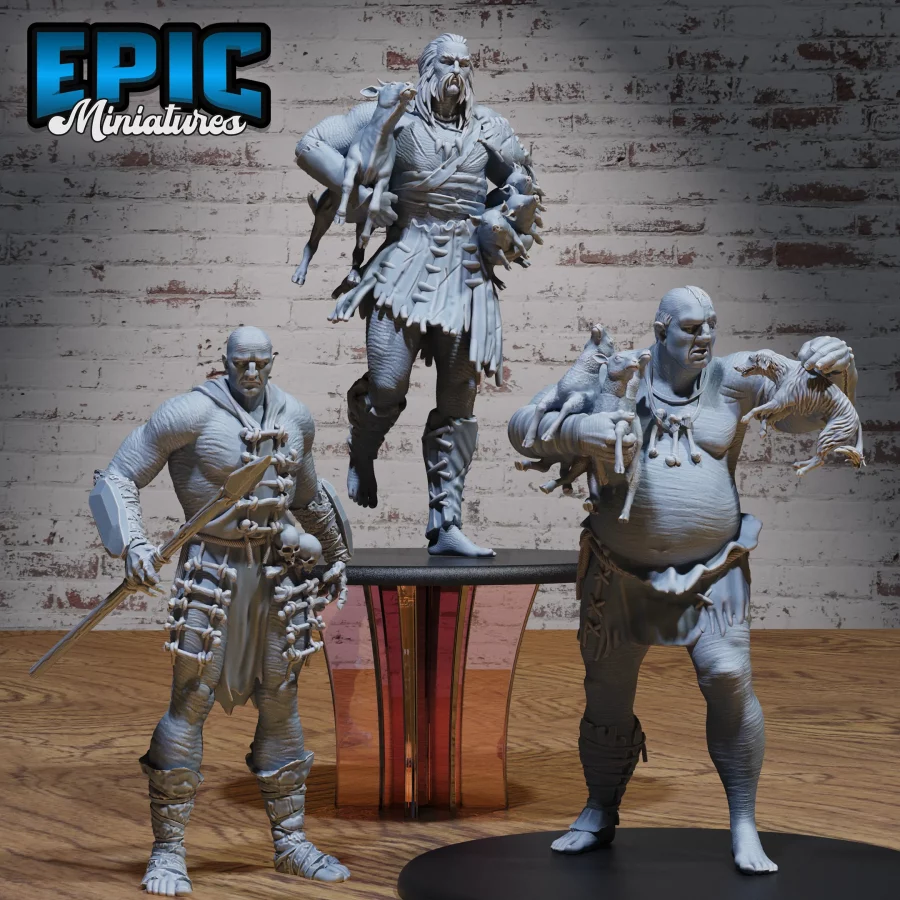 Jötunn Giant Tribe Farmer / Jötunn Giant Tribe Hunter / Jötunn Giant Tribe Beggar Set