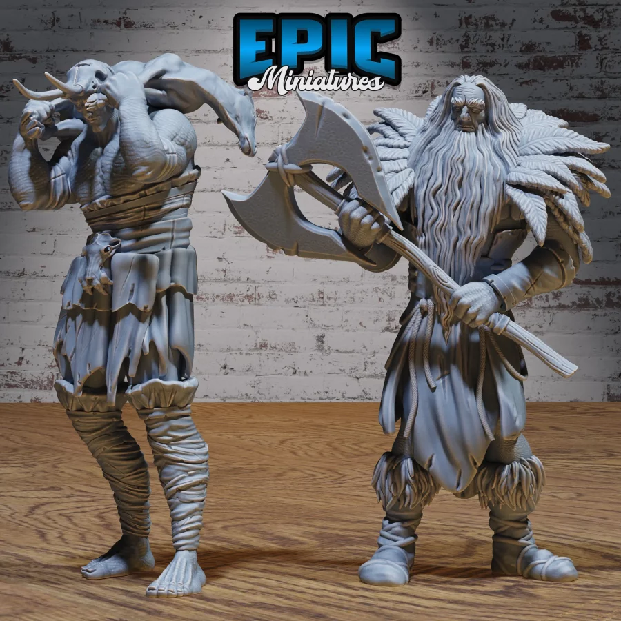 Jötunn Giant Tribe Warrior / Jötunn Giant Tribe Worker Set