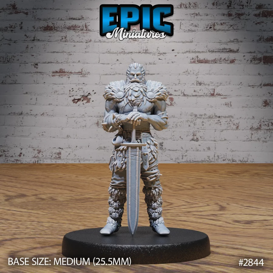 Barbarian Viking Warrior Standing (Medium)