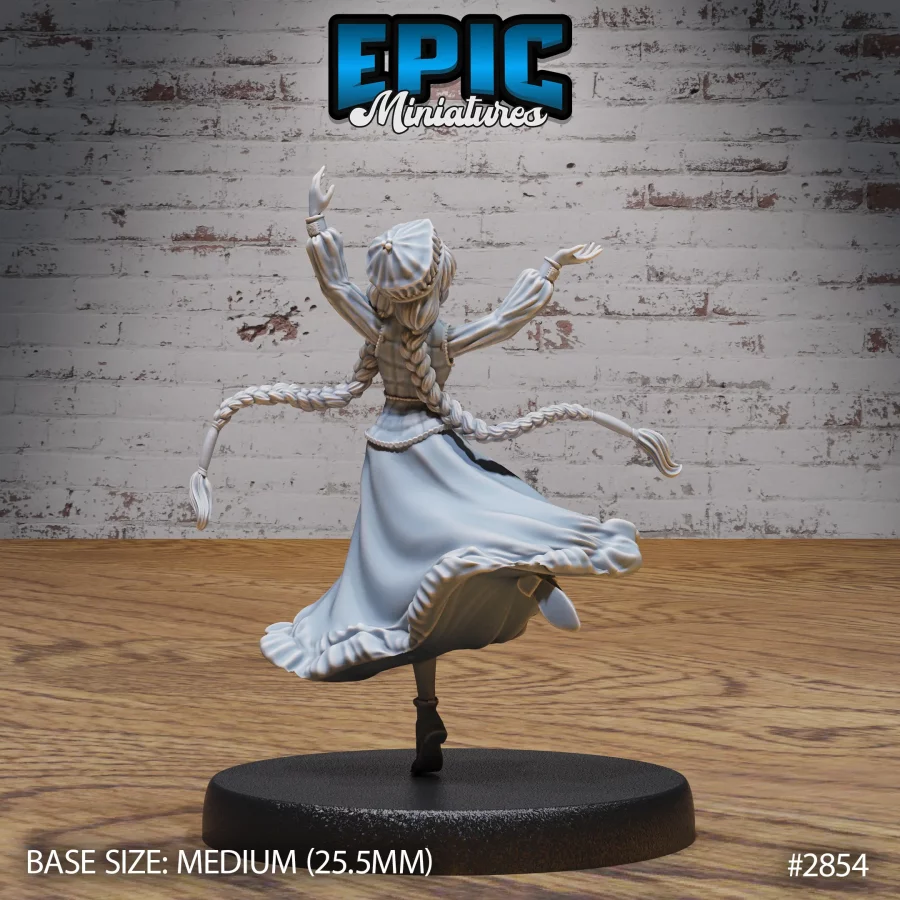Norse Bard Girl Dancing (Medium) - Image 2