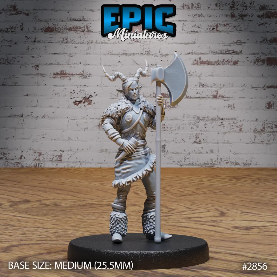 Tiefling Viking Female (Medium)