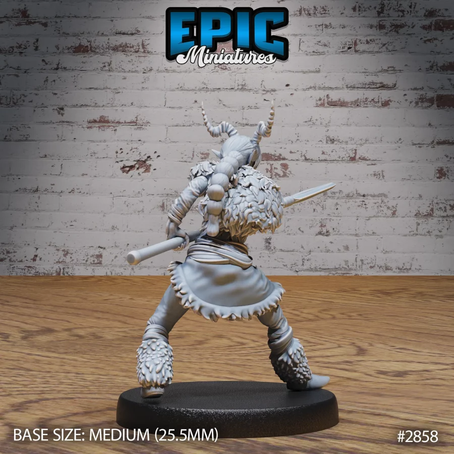 Tiefling Viking Female Spear (Medium) - Image 2