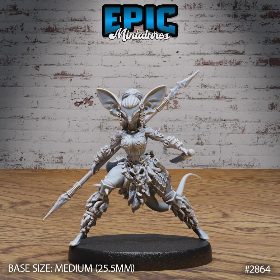 Mice Folk Viking Female Spear (Medium)