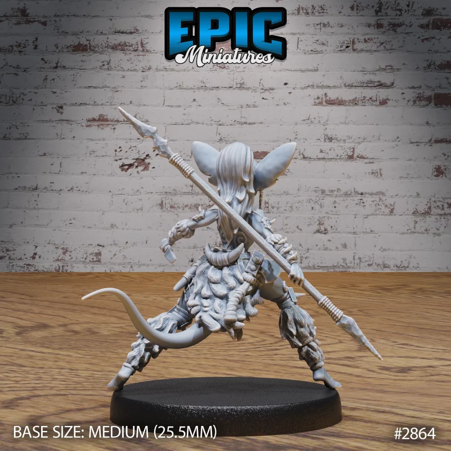 Mice Folk Viking Female Spear (Medium) - Image 2