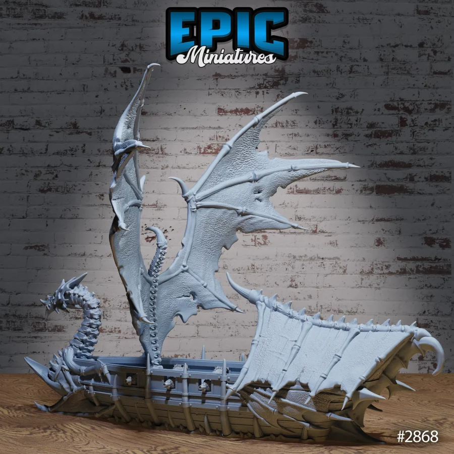 Dragon Bone Pirate Ship - 2 Variations - Image 2