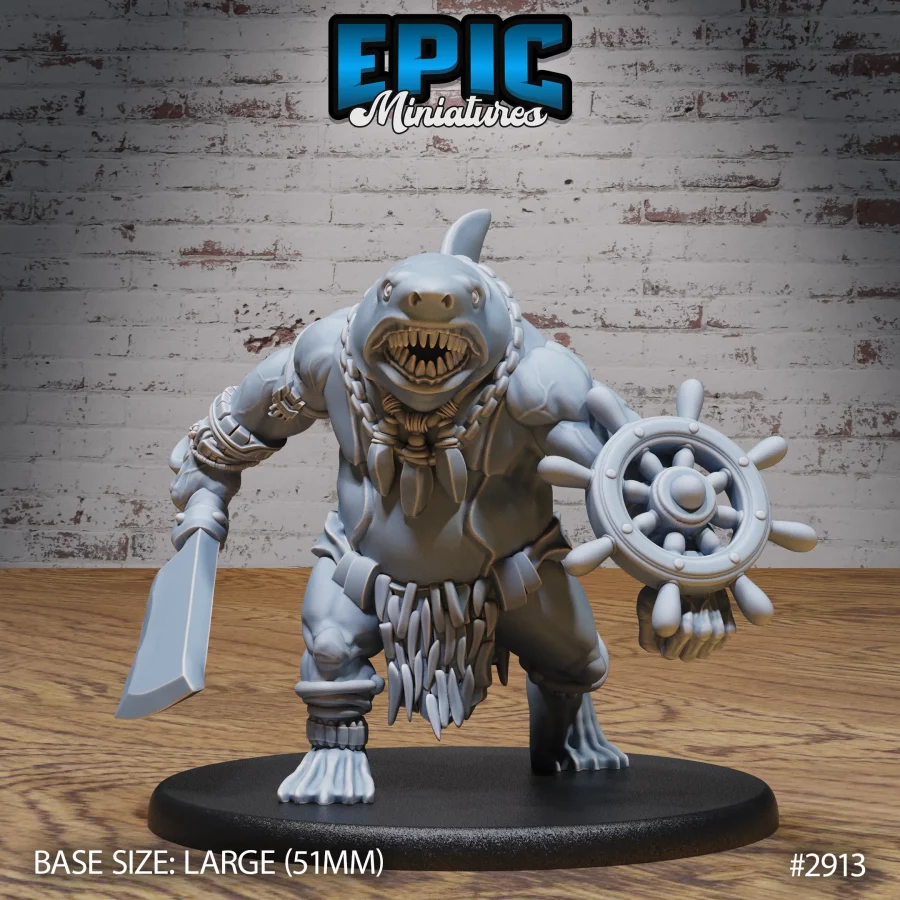 Shark Folk Brute Walking (Large)
