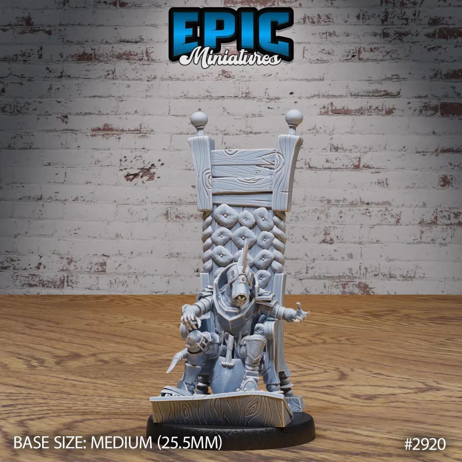 Commander Kobold Throne / Commander Kobold Sitting / Commander Kobold Shield Set - Image 2