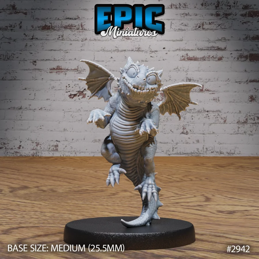 Baby Dragon Flying (Medium)