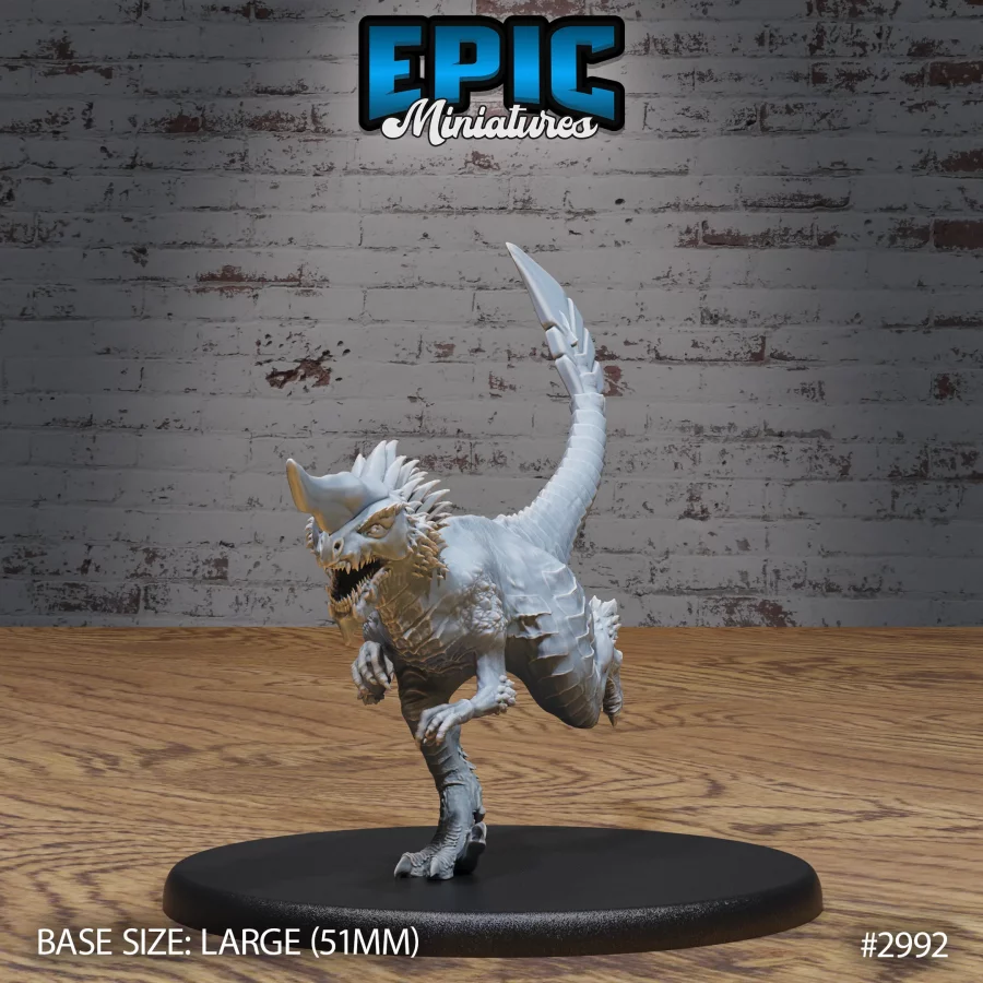 Long Horn Raptor Attacking (Large)