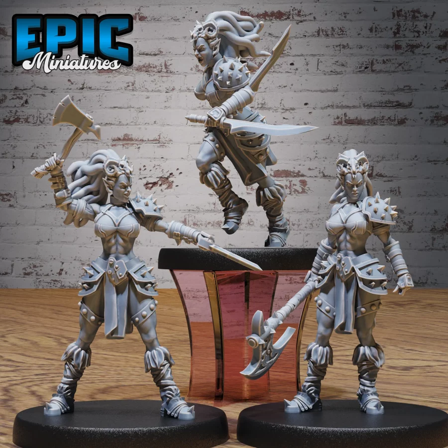 Dark Elf Barbarian Set